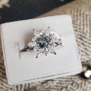 Sparkling Soul sapphire sterling silver ring